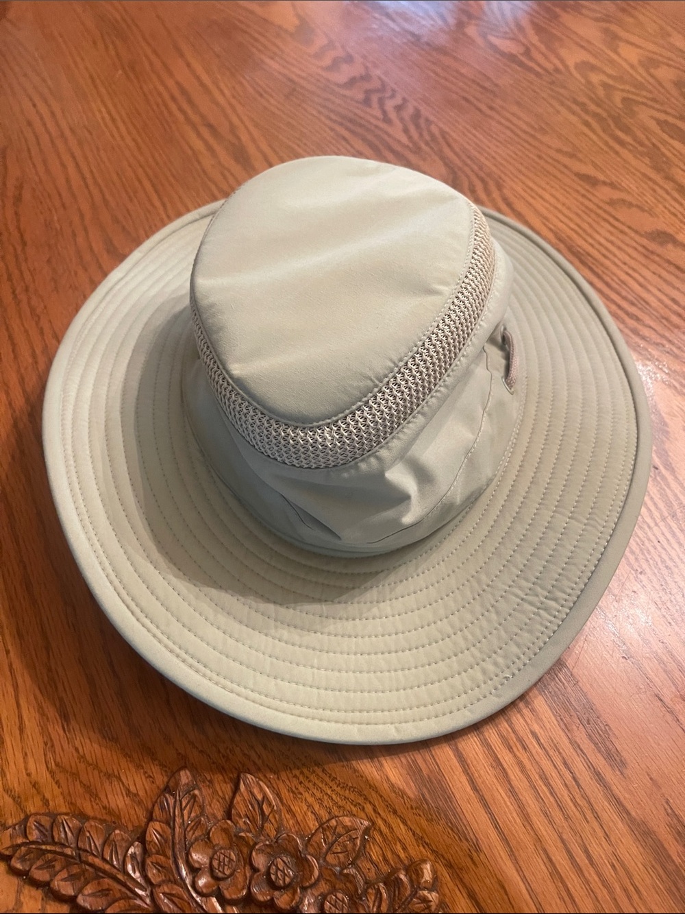 Men's Lightweight Sun Hat - Light Beige Wide Brim